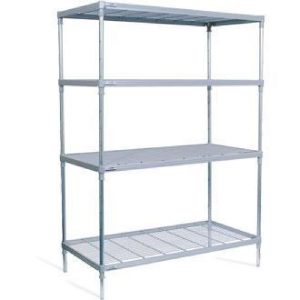 Craven 4 Tier Nylon Coated Wire Shelving With Castors 1825x875x491mm
