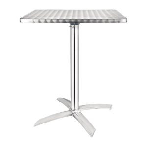 Bolero Square Stainless Steel Flip Top Table 600mm (Single)