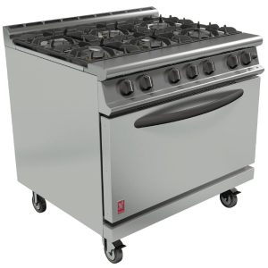 Falcon Dominator Plus 6 Burner Oven Range G3101D with Castors Propane Gas