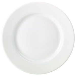 Genware Porcelain Classic Winged Plate 27cm/10.75″ QTY:6