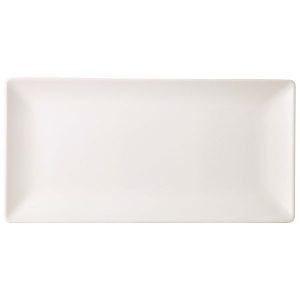 Luna Stoneware White Rectangular Plate 30 x 20cm/12 x 8″ QTY:6