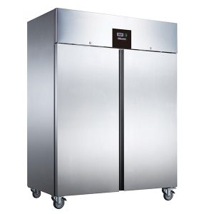 Blizzard Double Door Ventilated GN2/1 SS Refrigerator 1300L