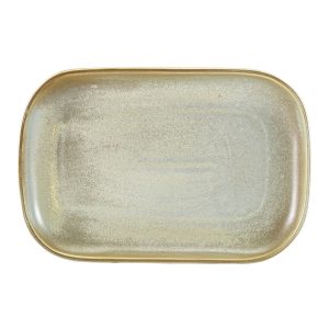 Terra Porcelain Matt Grey Rectangular Plate 29 x 19.5cm QTY:6