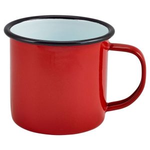 Enamel Mug Red 36cl/12.5oz QTY: 1
