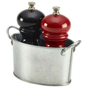 Galvanised Steel Serving Bucket 12.5 x 8.5 x 6.5cm QTY:12