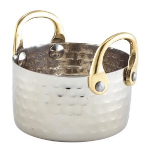 Mini Hammered St/St Casserole Dish 8.2 x 5cm QTY:12