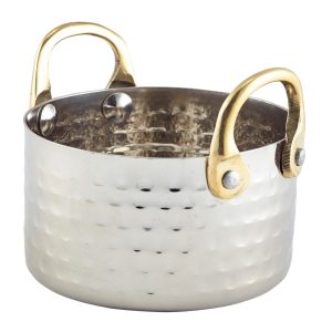 Mini Hammered St/St Casserole Dish 9.2 x 5cm QTY:12
