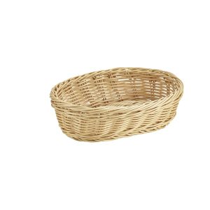 Oval Polywicker Basket 22.5 x 15.5 x 6.5cm QTY:6