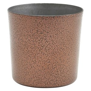 Stainless Steel Serving Cup 8.5 x 8.5cm Hammered Copper QTY:12