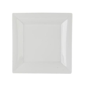 Porcelite Flat Square Plate 21cm/8.25″ QTY: 6