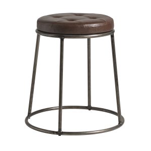 Max 45 – Clear Lacquered metal frame – Vintage Brown Seat