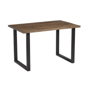 Wentworth ‘Loop’ Dining Table – Black – Smoked- 120cmx70cm