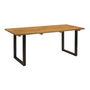 Wentworth ‘Loop’ Dining Table – Clear – Character Oak – 180cmx75cm