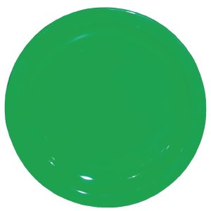 Kristallon Polycarbonate Plates Green 172mm (Pack of 12)