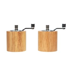 Light Wood Salt and Pepper Mill Grinder Set