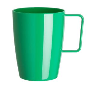 Kristallon Polycarbonate Handled Beakers Green 284ml (Pack of 12)
