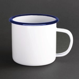 Olympia Large Enamel Soup Mug 670ml (Pack of 6)