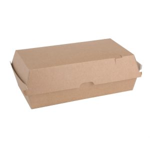 Fiesta Green Compostable Kraft Food Boxes Large 204mm (Pack of 100)