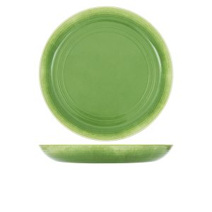 Light Green Glazed Melamine Casablanca Bowl 38 x 4.5cm QTY:1