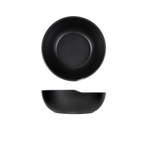 Black Copenhagen Round Melamine Bowl 20 x 7.5cm QTY:6