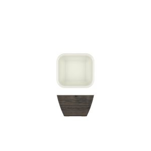 Oak/White New Haven Melamine GN1/6 Deep Dish 17.6 x 16.2 x 10cm QTY:1