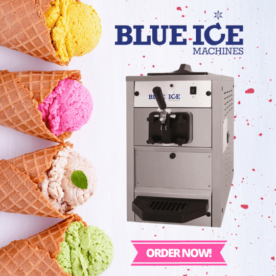 blue ice ice cream machines fast delivery