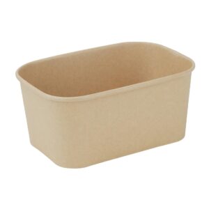Fiesta Recyclable Rectangular Food Containers 1000ml (Pack of 300)