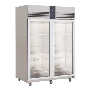 Foster EcoPro G3 2 Glass Door 1350L Cab Fridge (StSt Ext/Int) EP1440G 41-494